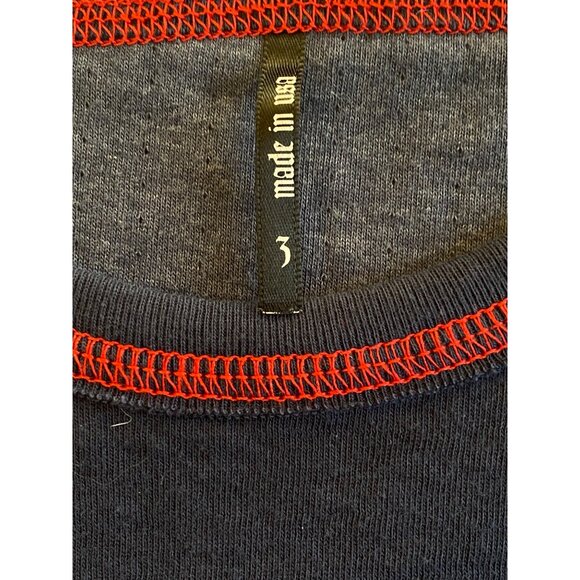 Alp N Rock "Give me a Snow Day" Crew Neck Top Medium Ski Apres Blue - Picture 8 of 14